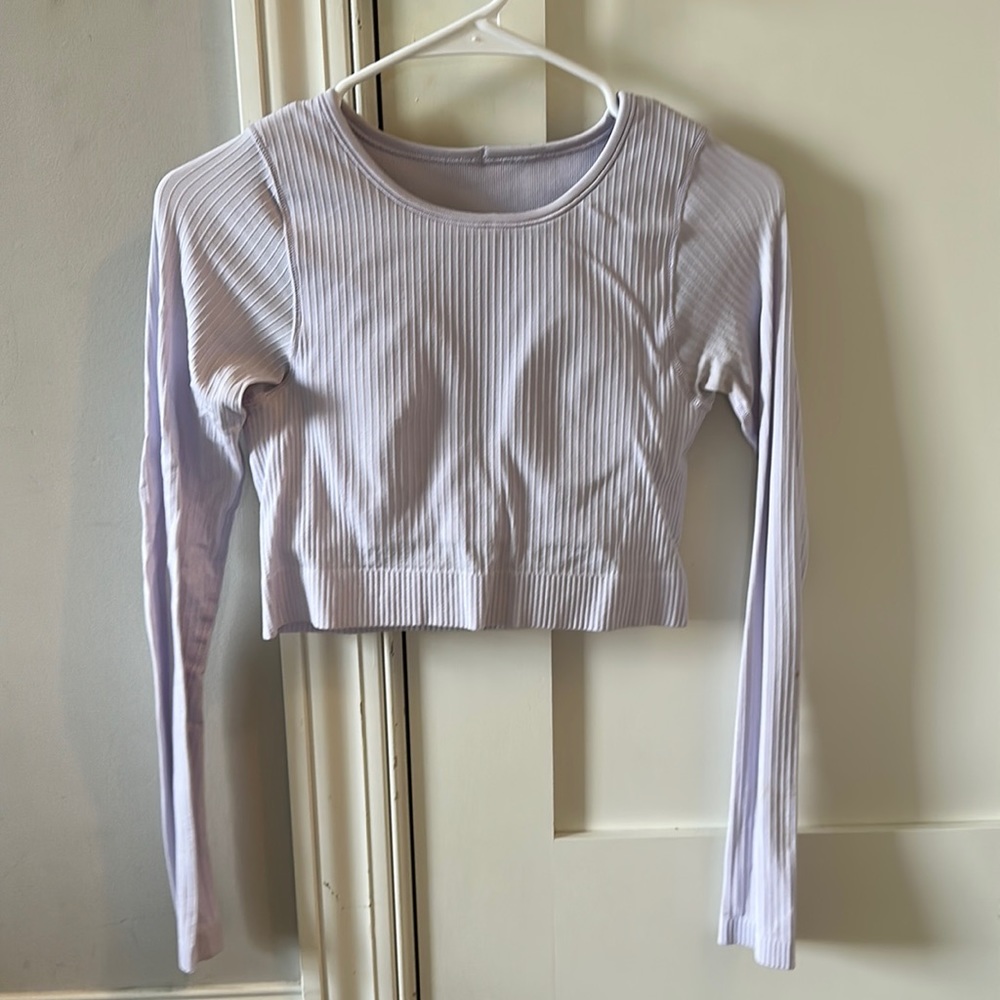 Purple lululemon Ebb to street top